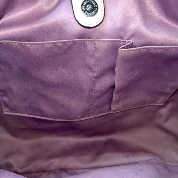 Coach‎ 2012 Tan and Cream Penelope Pebbled Leather Bag - Picture 3 of 15